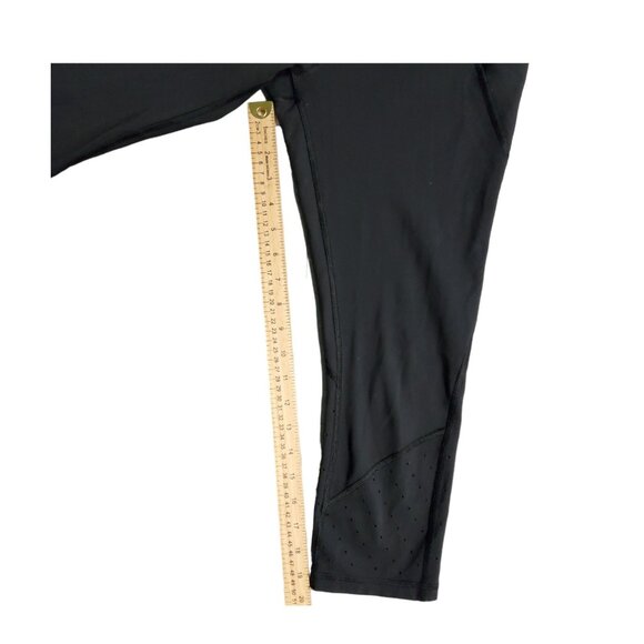 Athleta Capri Leggings Women's Size Medium Black Yoga Athletic Drawstring Waist - Picture 10 of 10